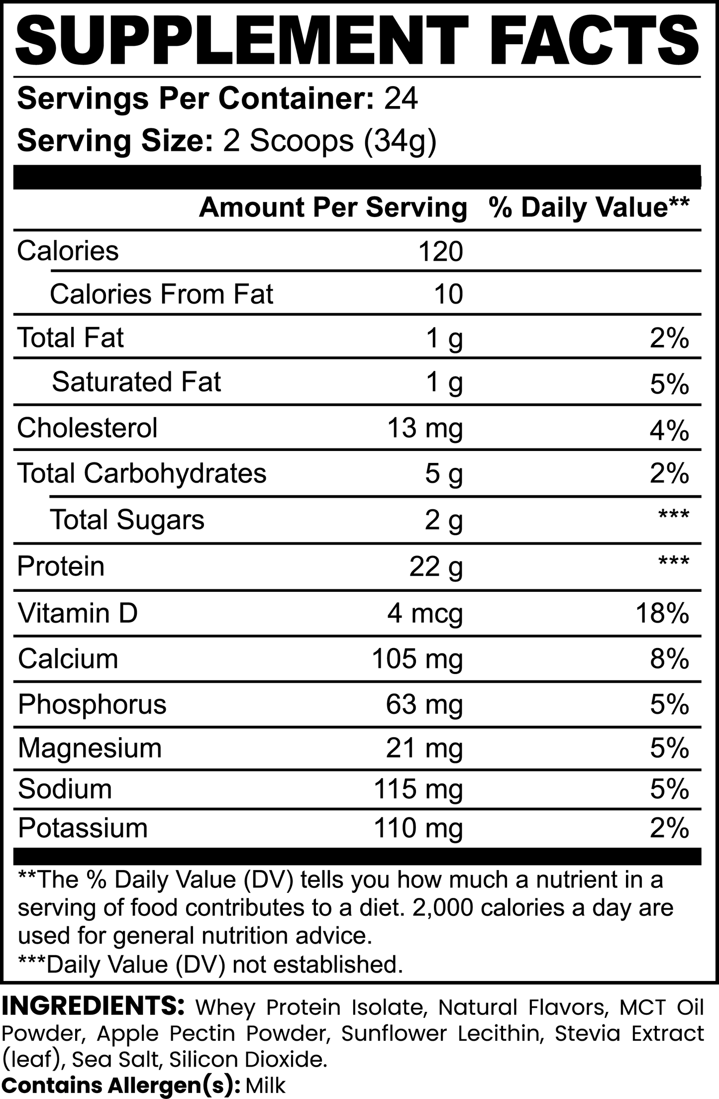 Advanced Formula Whey Protein Isolate (Vanilla)